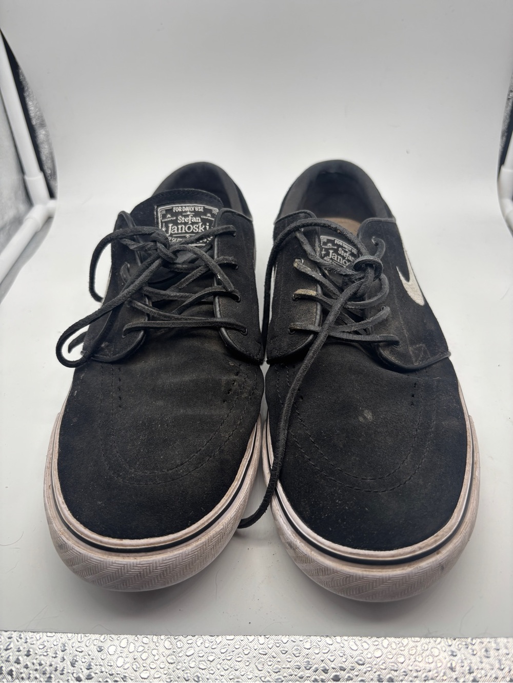 Nike Stefan Janoski Black Suede Low-Top Skate Shoes